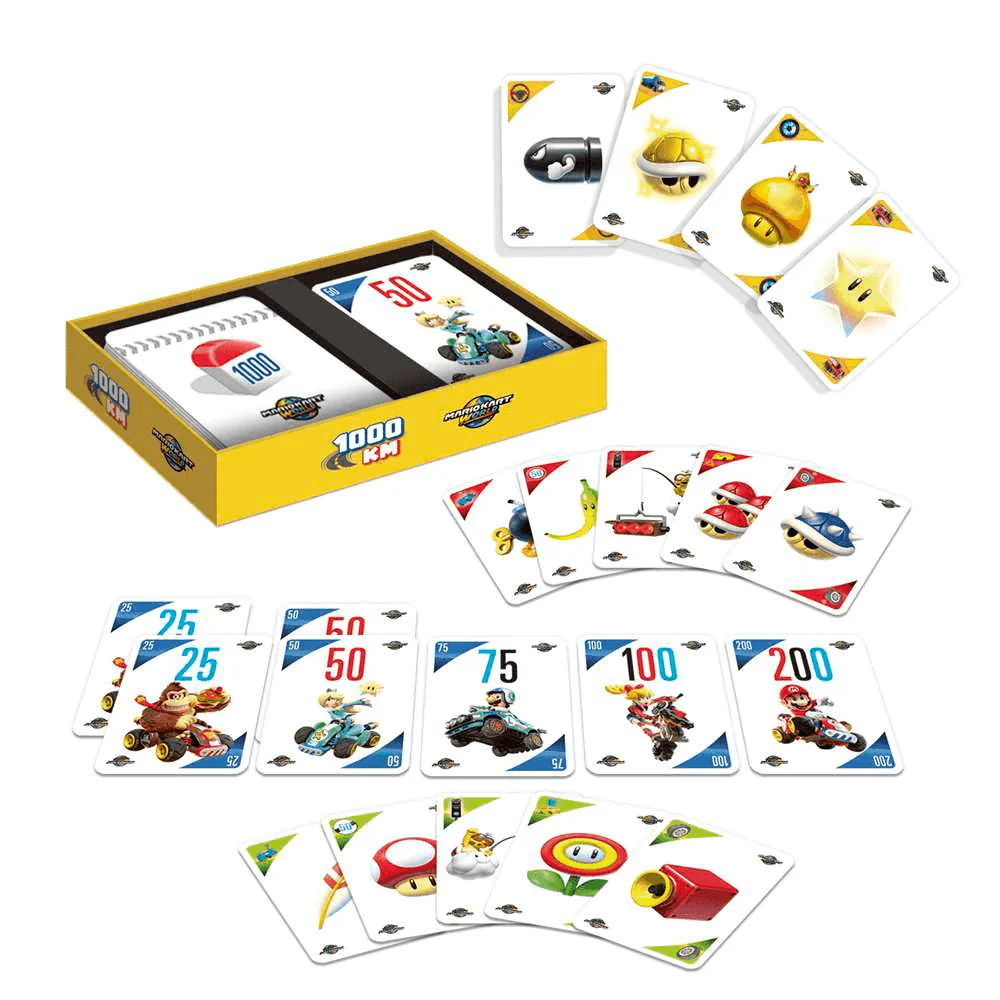 1000KM Mario Kart World – Juego de cartas de carreras con Mario y sus amigos 2-6 jugadores, +7 años - Image 4
