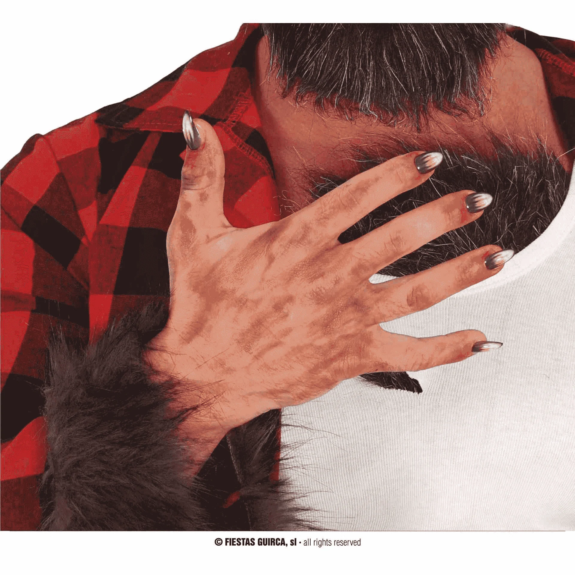 12 Uñas Hombre Lobo con Pegamento - Image 3