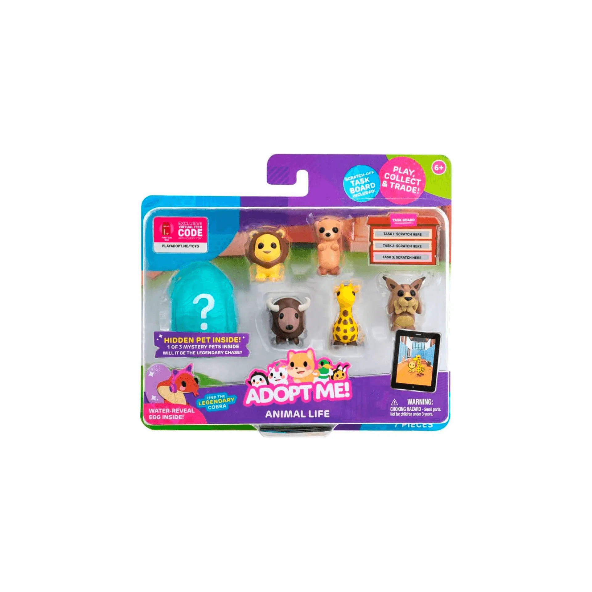Adopt Me! Pack de 6 Figuras Animal Life
