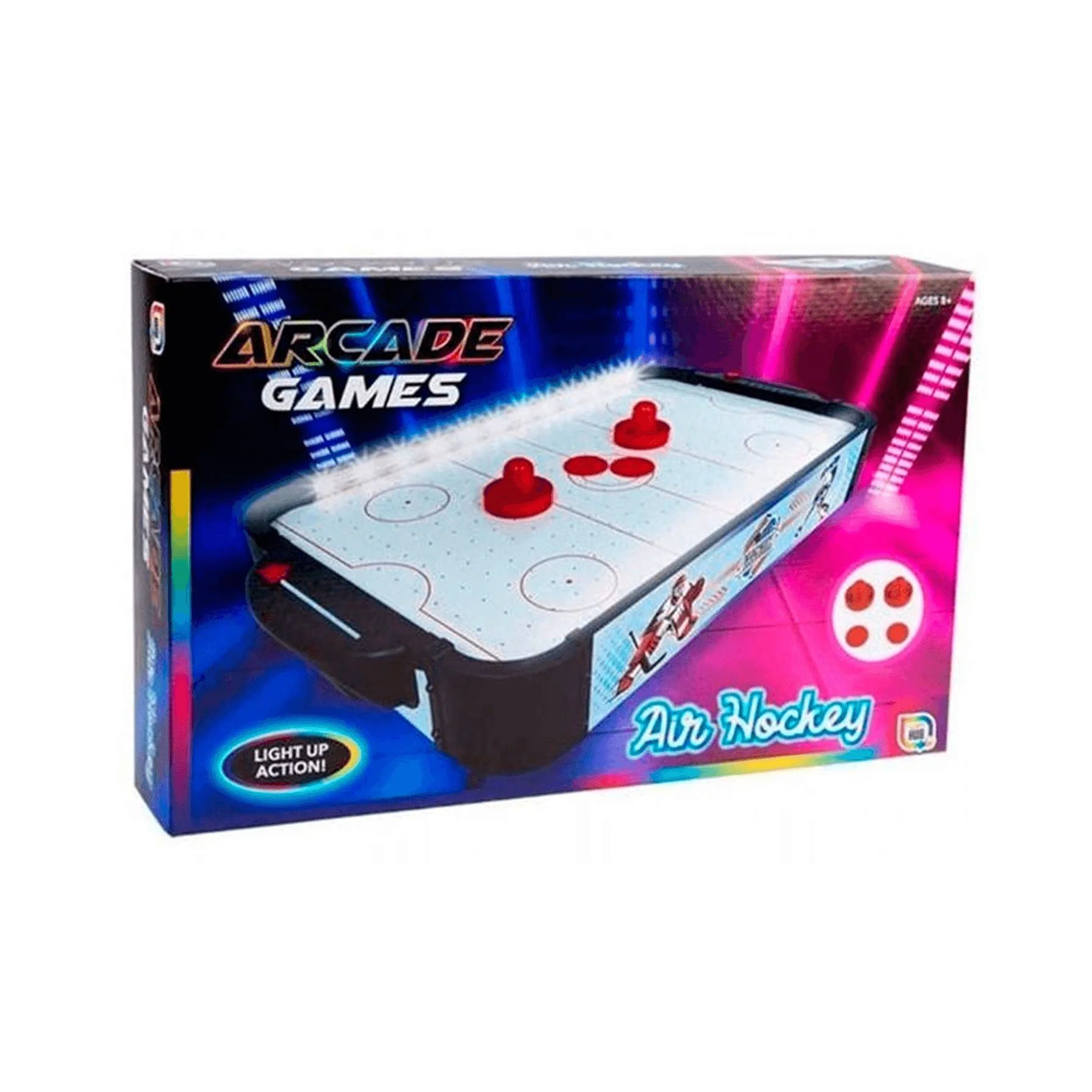 ¡Air Hockey LED para mesa! ¡Diversión luminosa garantizada!