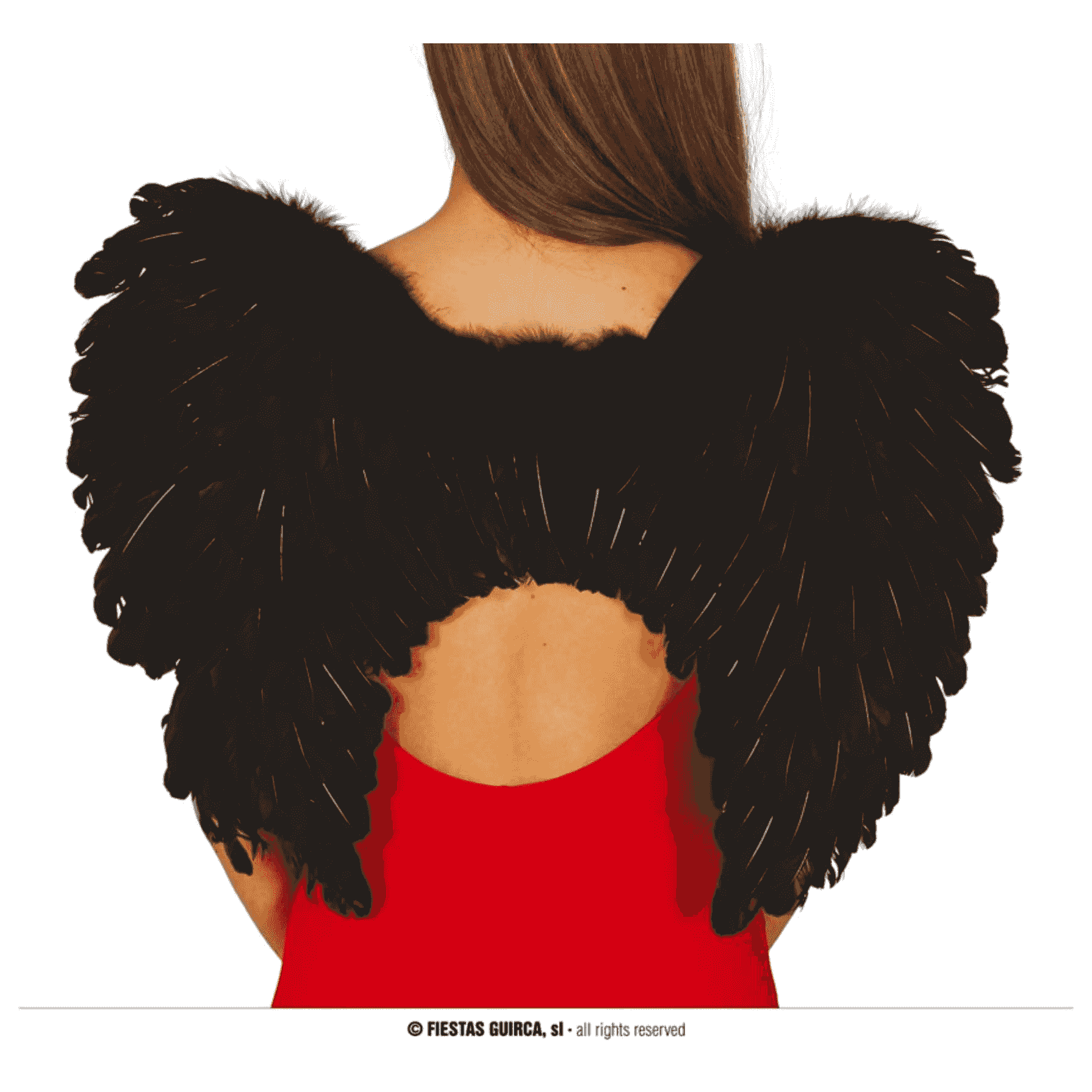 Alas Plumas Negras Complemento Disfraz