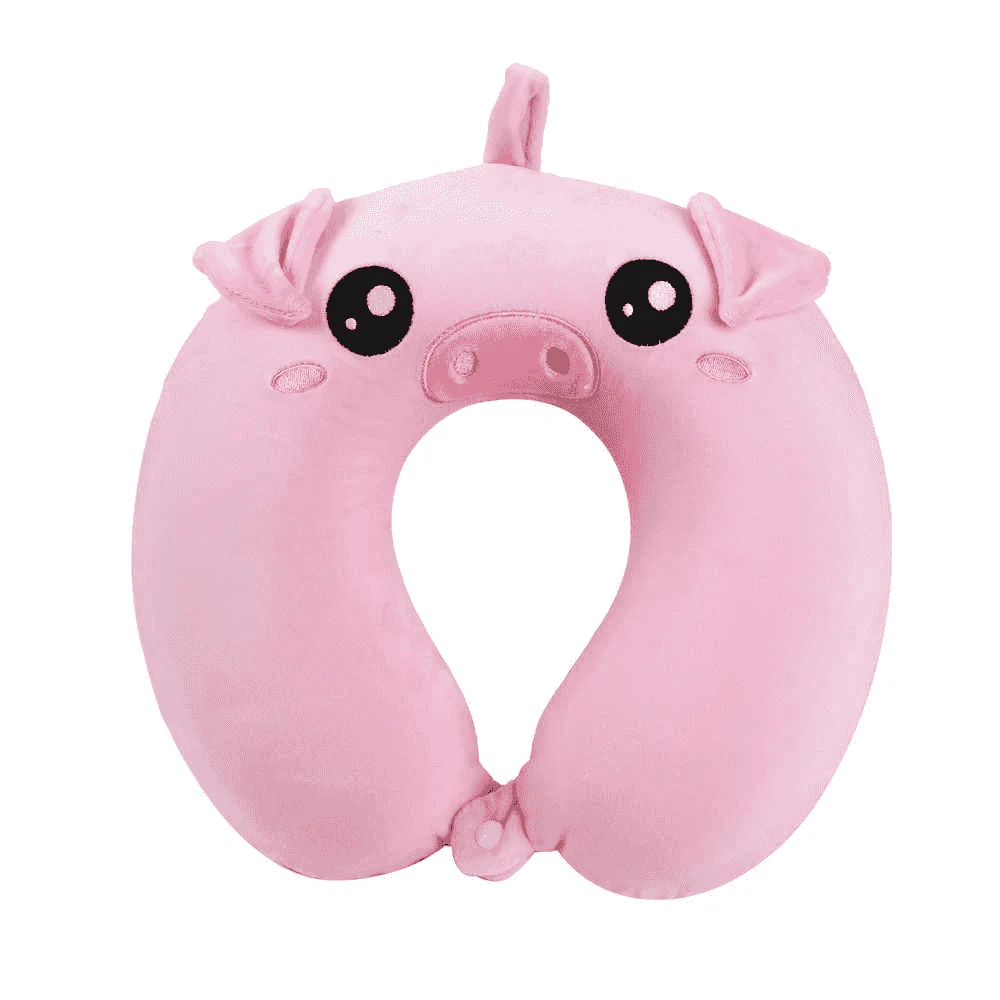 Almohada de cuello Piggy iTotal – Cojín cervical suave con diseño cerdito