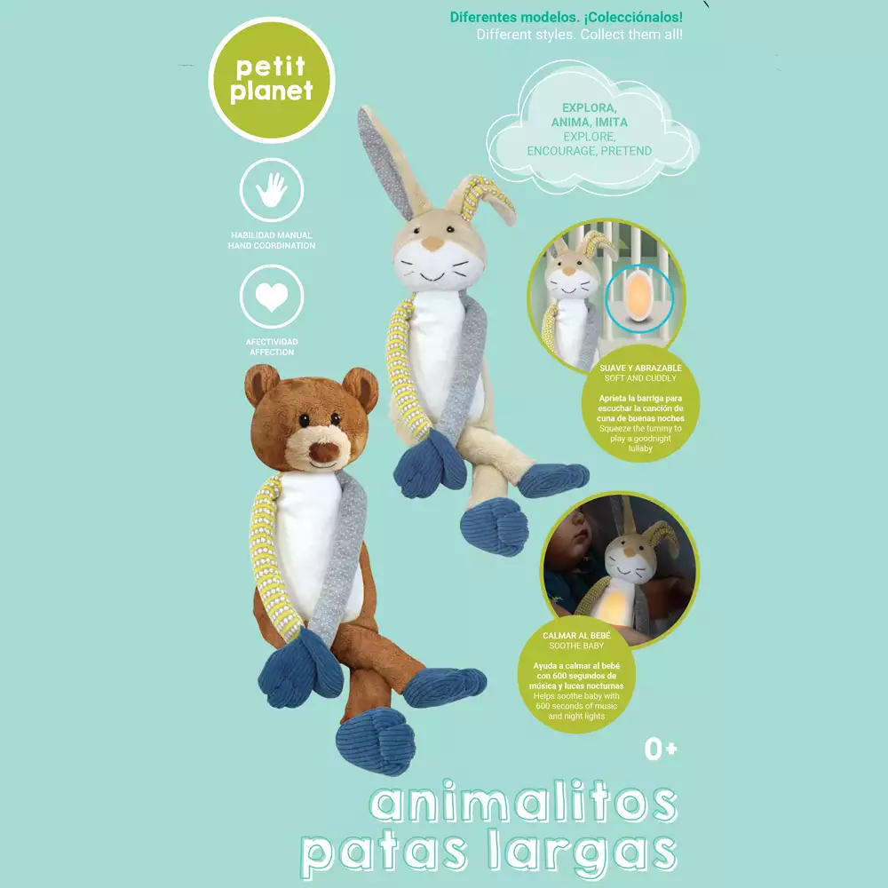 Animalitos Patas Largas Petit PlanetSúper Abrazables - Image 3
