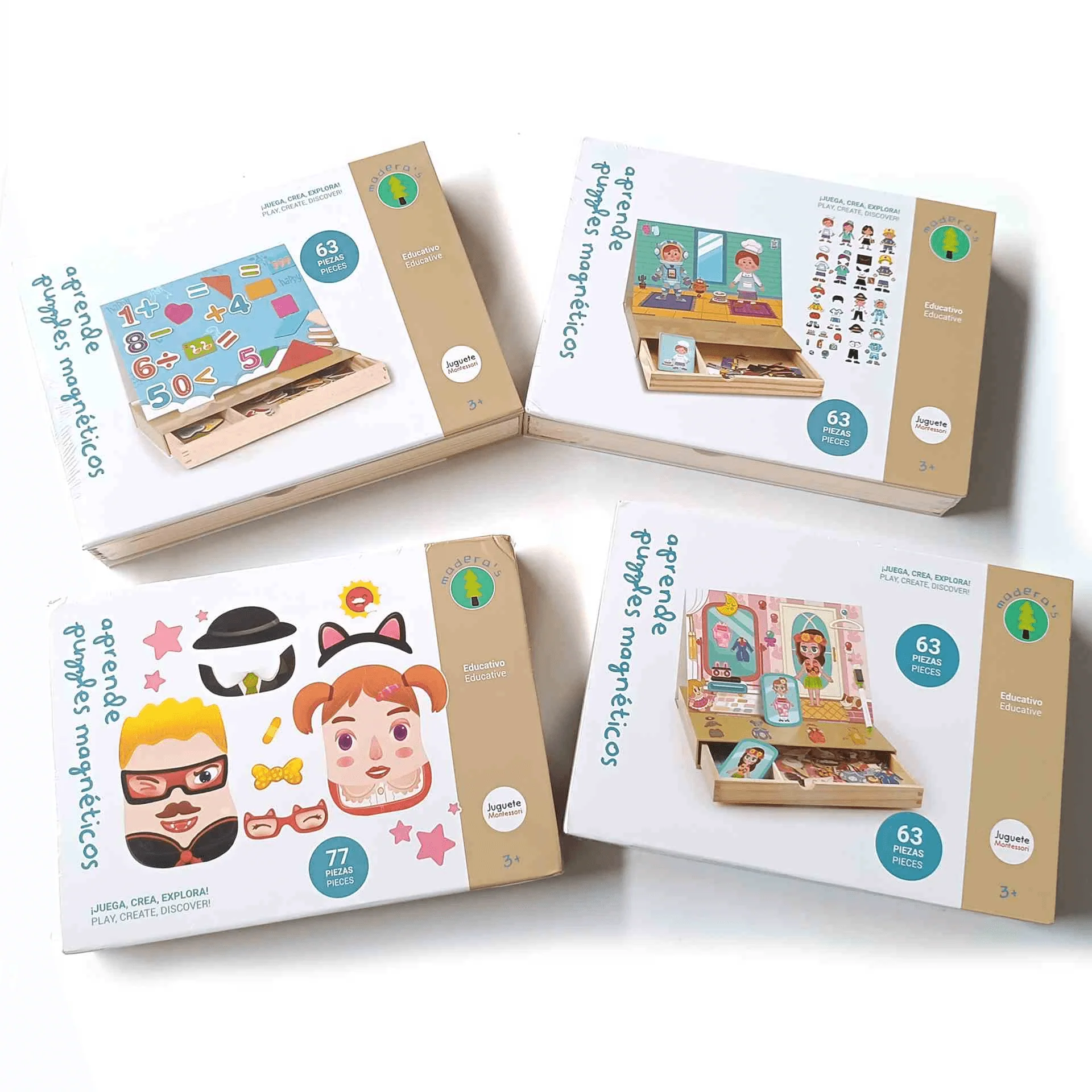 Aprende Puzzles Magnéticos - Juego Educativo y Creativo