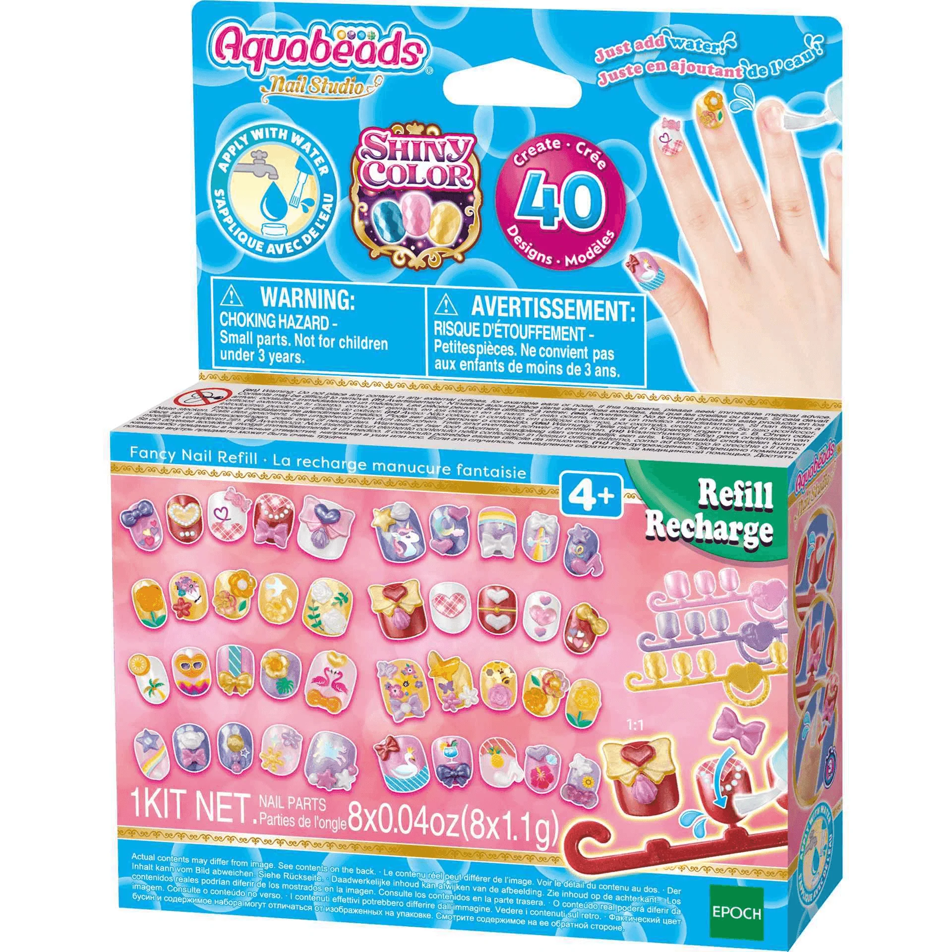 Aquabeads Set de Recambio de Uñas de Fantasía