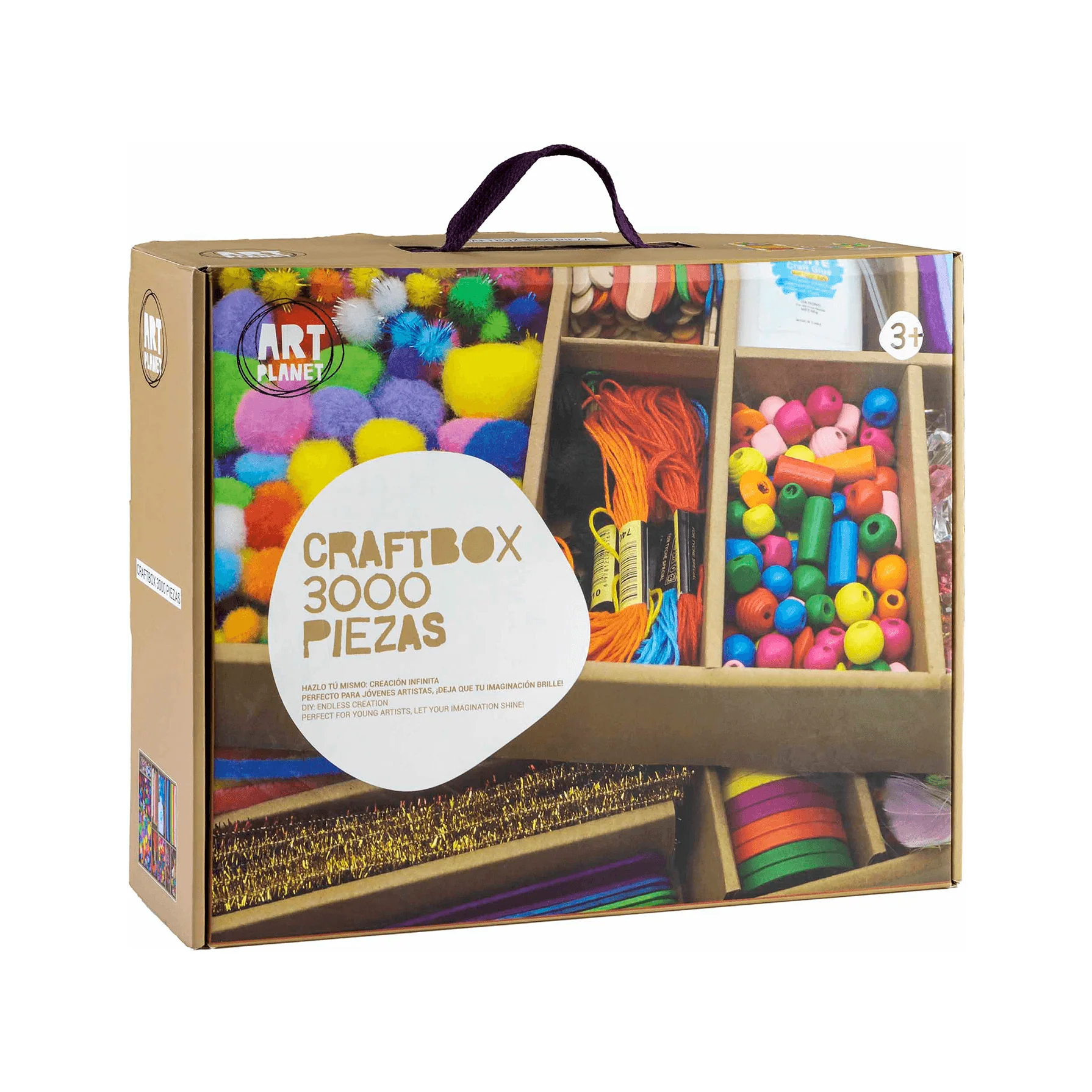 Art Planet | Craftbox +3000PCS ¡Crea, Construye y Diseña Sin Límites!