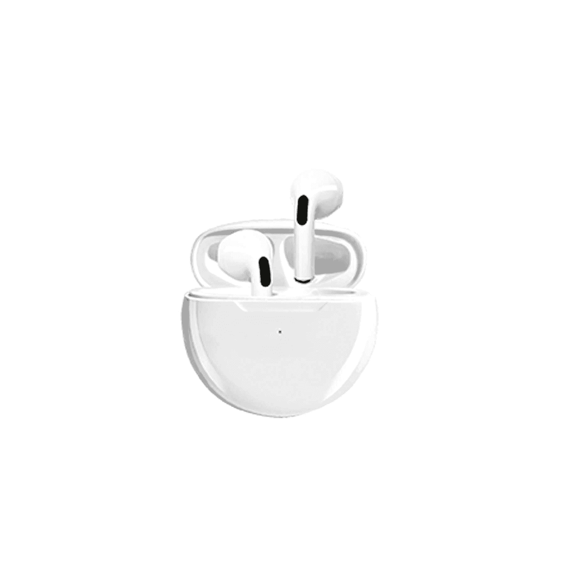 Auriculares Inalámbricos Blancos Con Cargador Digital Planet