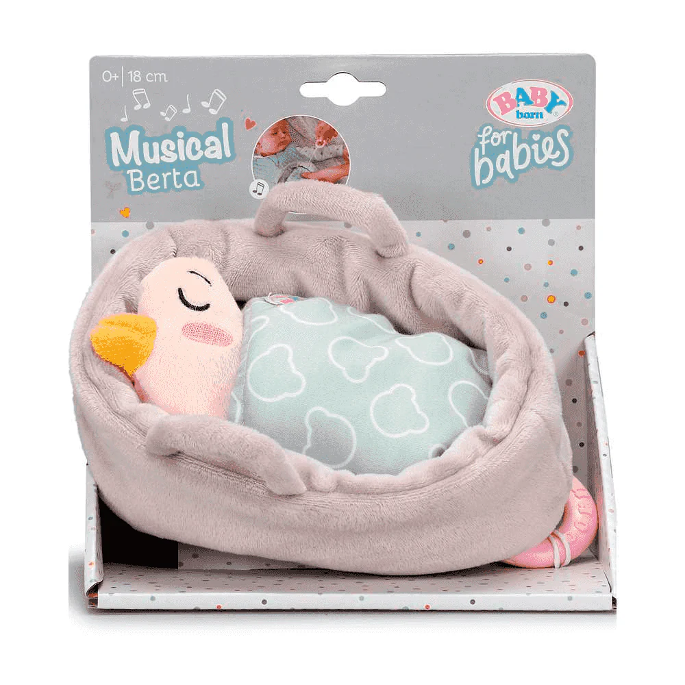 Baby Born Bebé Musical Berta – Peluche musical para bebés con nanas (0+ meses) | MGA