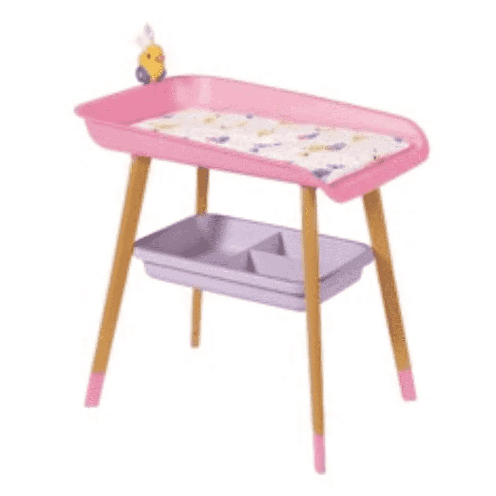 Baby Born Mesa Cambiador – Cambiador para muñecas Baby Born con bandeja de accesorios