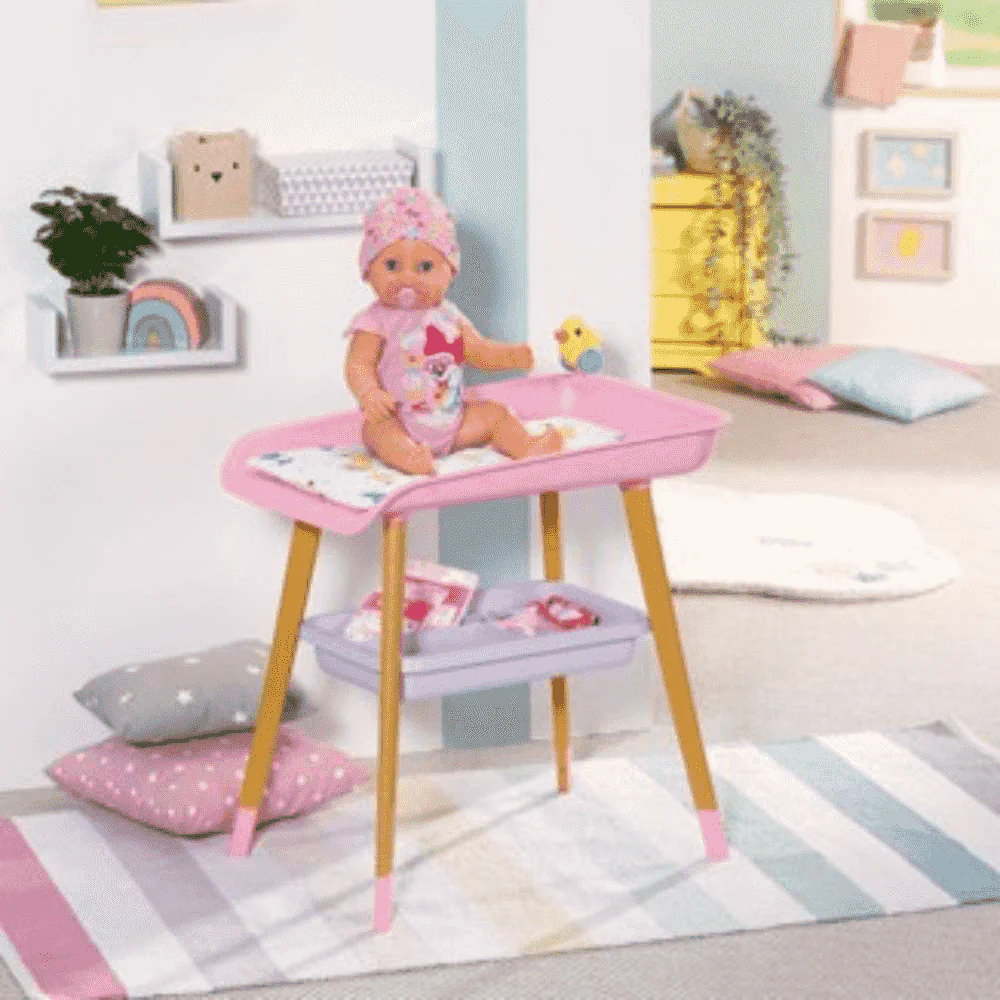 Baby Born Mesa Cambiador – Cambiador para muñecas Baby Born con bandeja de accesorios - Image 3