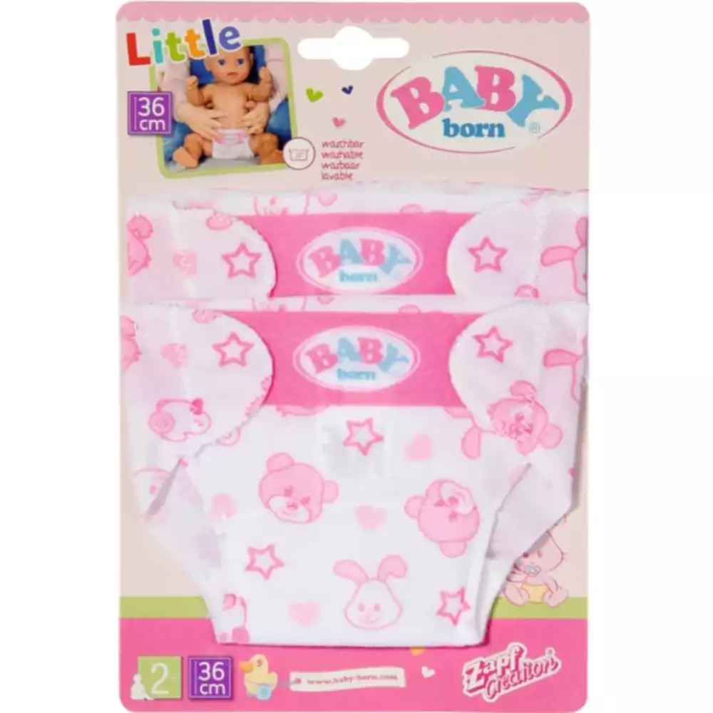 Baby Born Pack 2 Pañales 36 cm – Pañales para muñecas Baby Born - Image 2