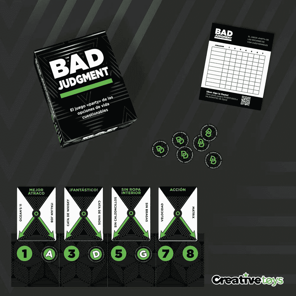 Bad Judgment – Juego de mesa party creativo para adultos | Decisiones locas y debates divertidos - Image 7