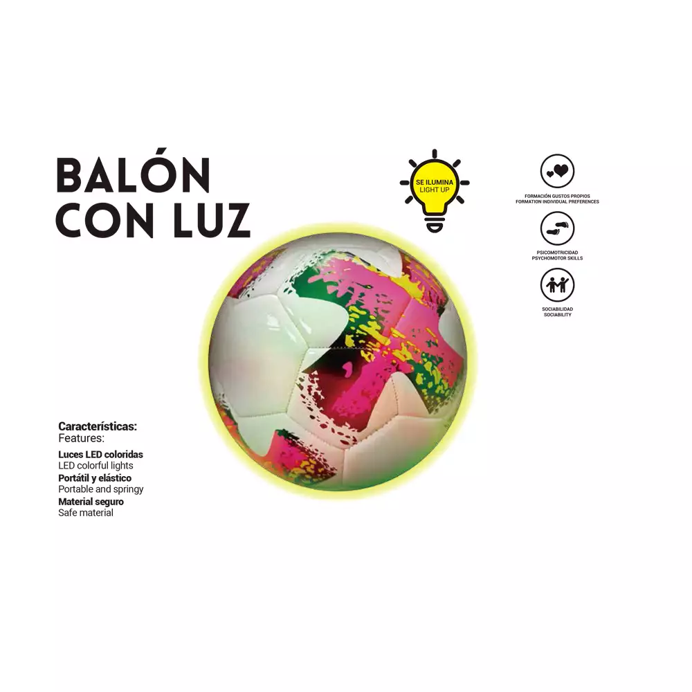 Balón con Luz Deporwow: fútbol brillante y divertido - Image 2