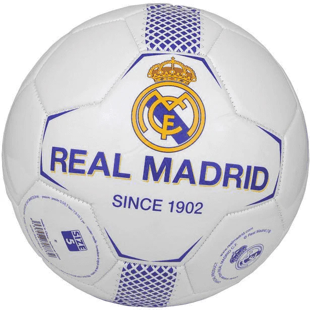 Balón Fútbol Real Madrid Talla 5 Blanco – Balón Oficial 420 g