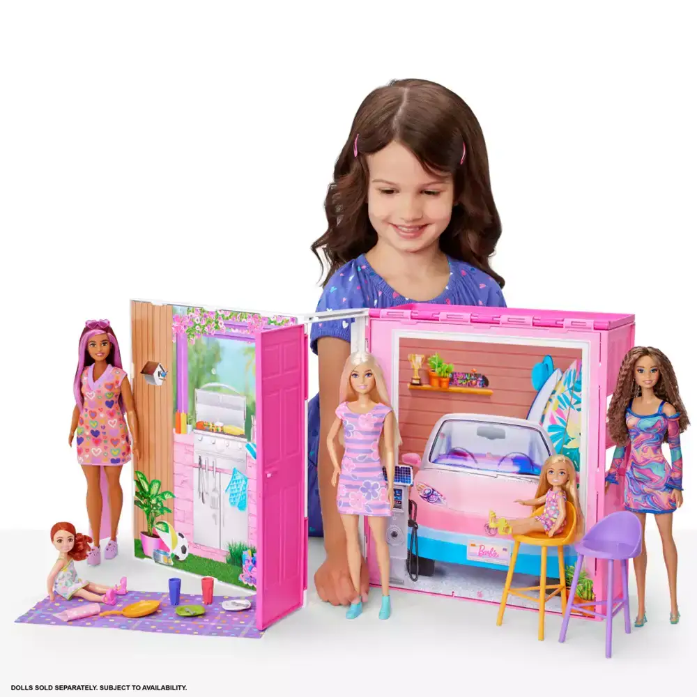 Barbie 65 aniversario Casa de muñecas con muebles y muñeca Apartamento 4 estancias - Juguete de Barb - Image 3