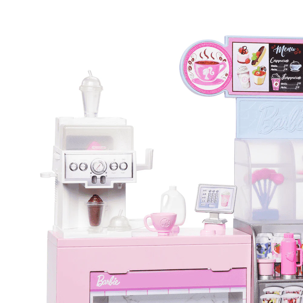 Barbie Cafetería Conjunto de Juego con Muñeca Barista - Image 4