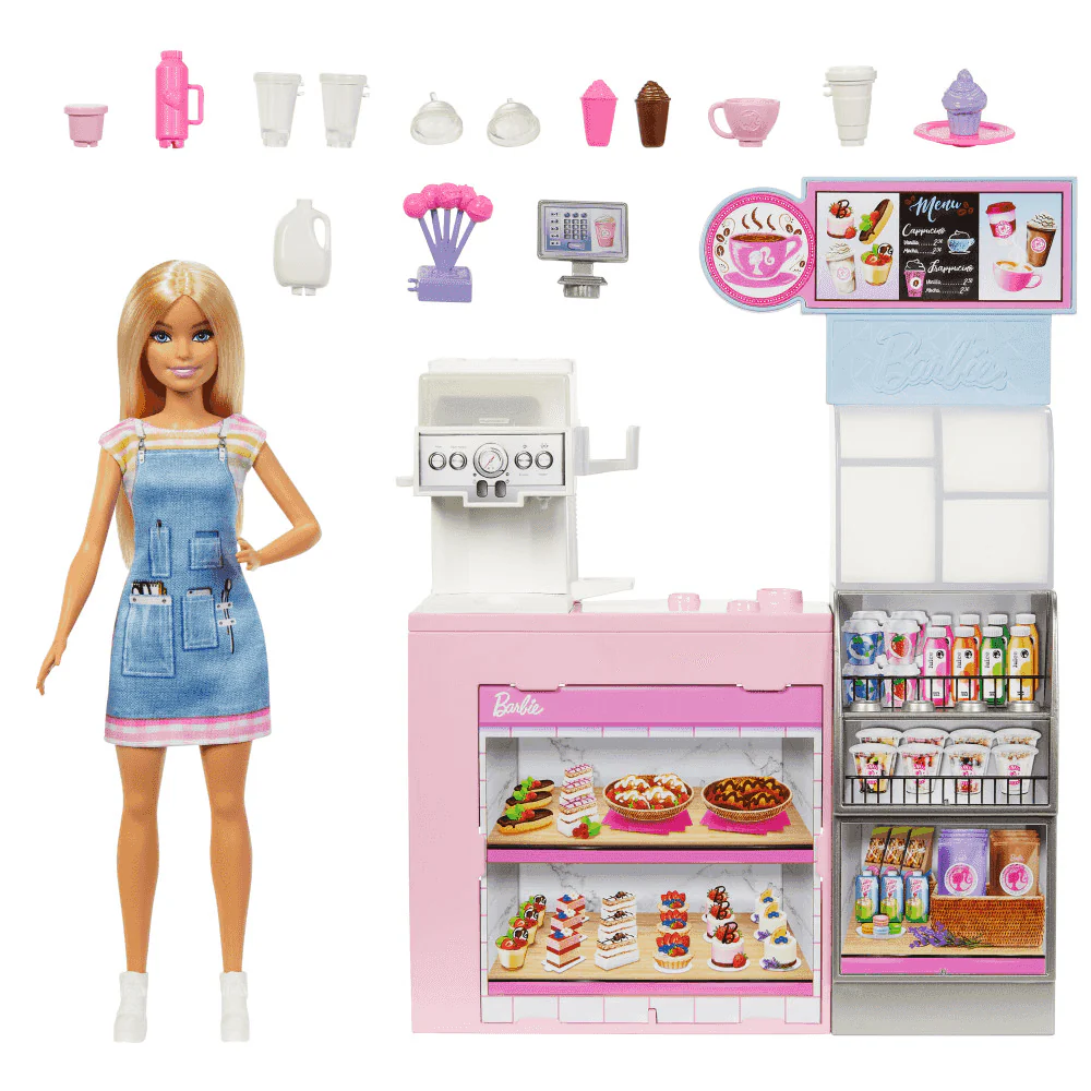 Barbie Cafetería Conjunto de Juego con Muñeca Barista - Image 5