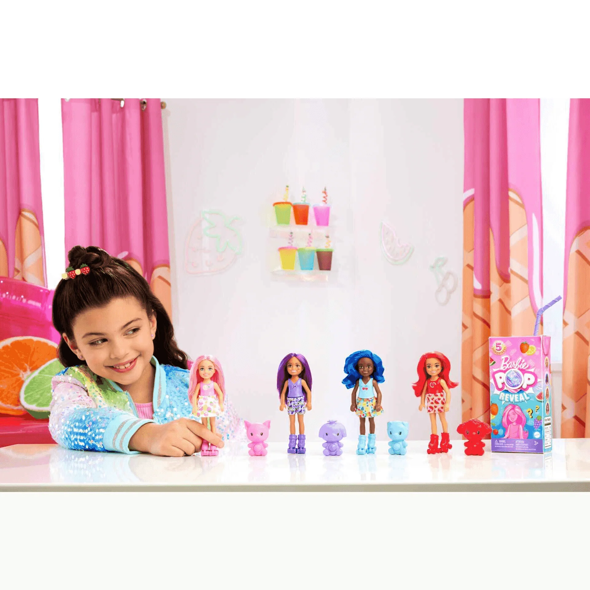 Barbie Chelsea Pop Reveal Serie Frutas Brick - Image 7