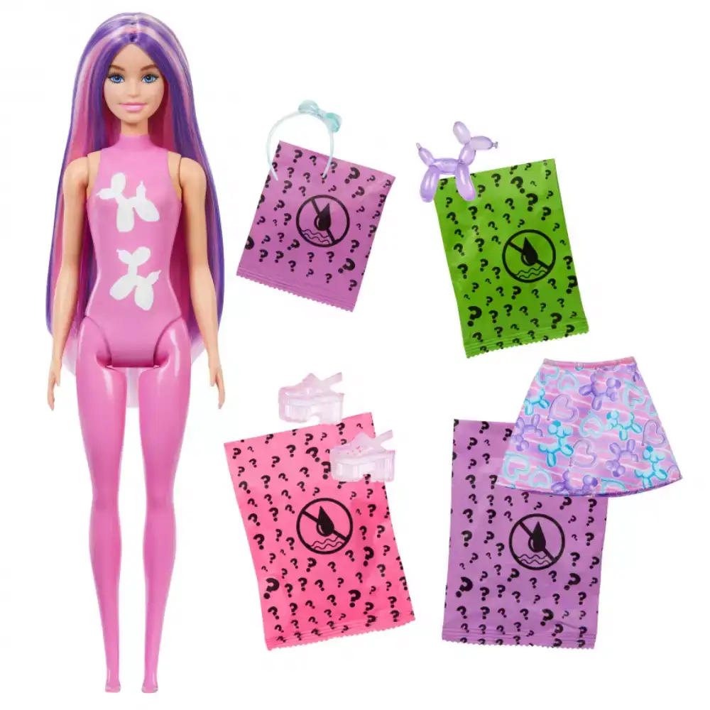 Barbie Color Reveal Globos de Animales – Muñeca y accesorios con 6 sorpresas y cambio de color - Image 4