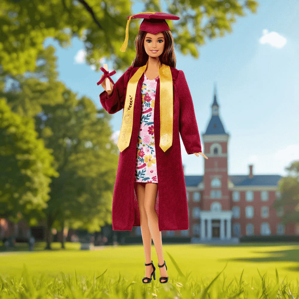 Barbie Deseos de Graduación muñeca con toga y diploma 6 años - Image 2