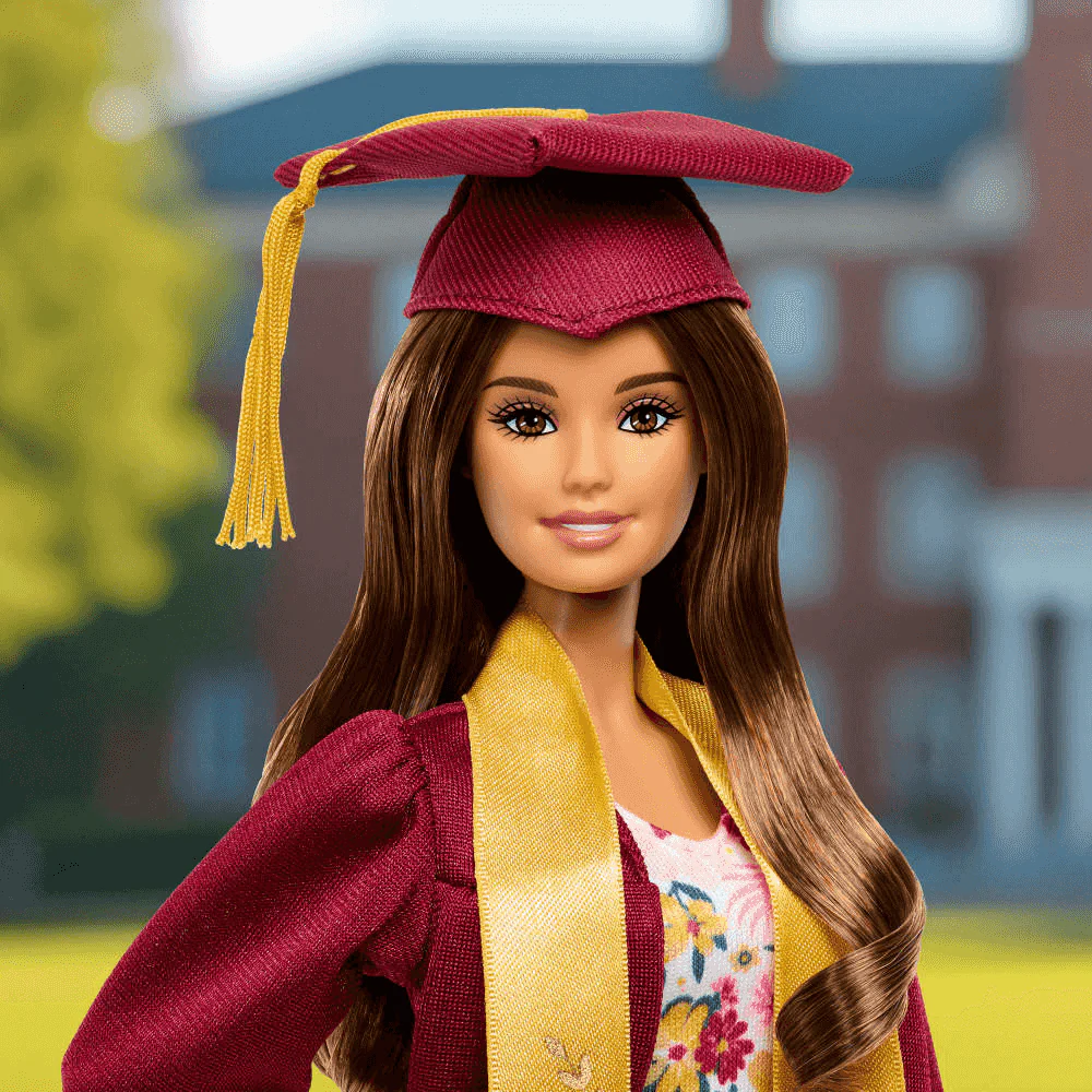 Barbie Deseos de Graduación muñeca con toga y diploma 6 años - Image 3