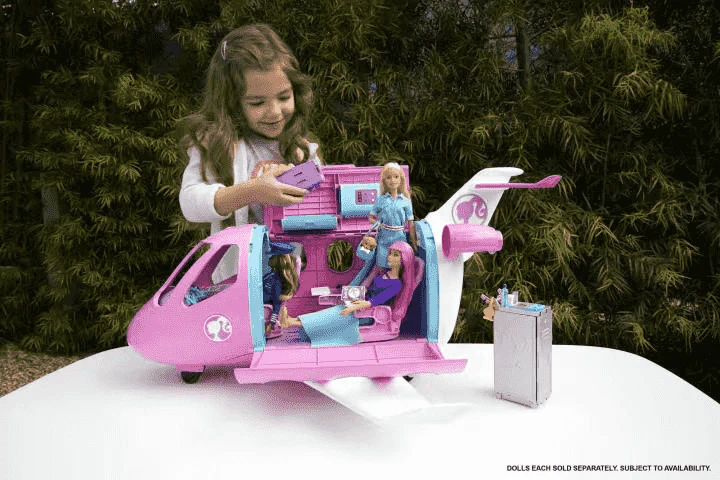 Barbie Dreamplane avión juguete con accesorios y ruedas 3 años - Image 4