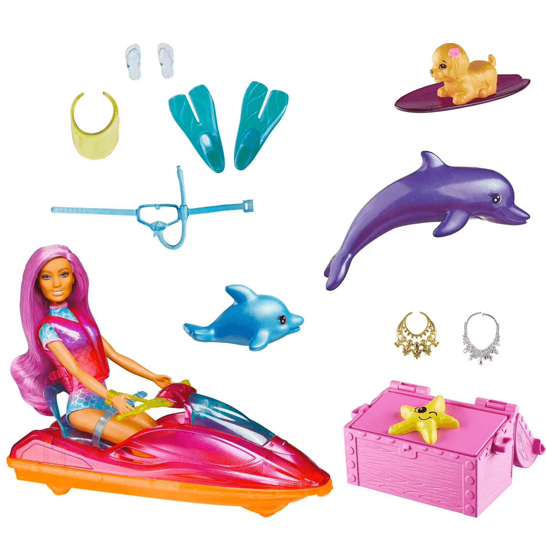 Barbie Dreamtopia Muñeca con Moto de Agua 3 años - Image 2