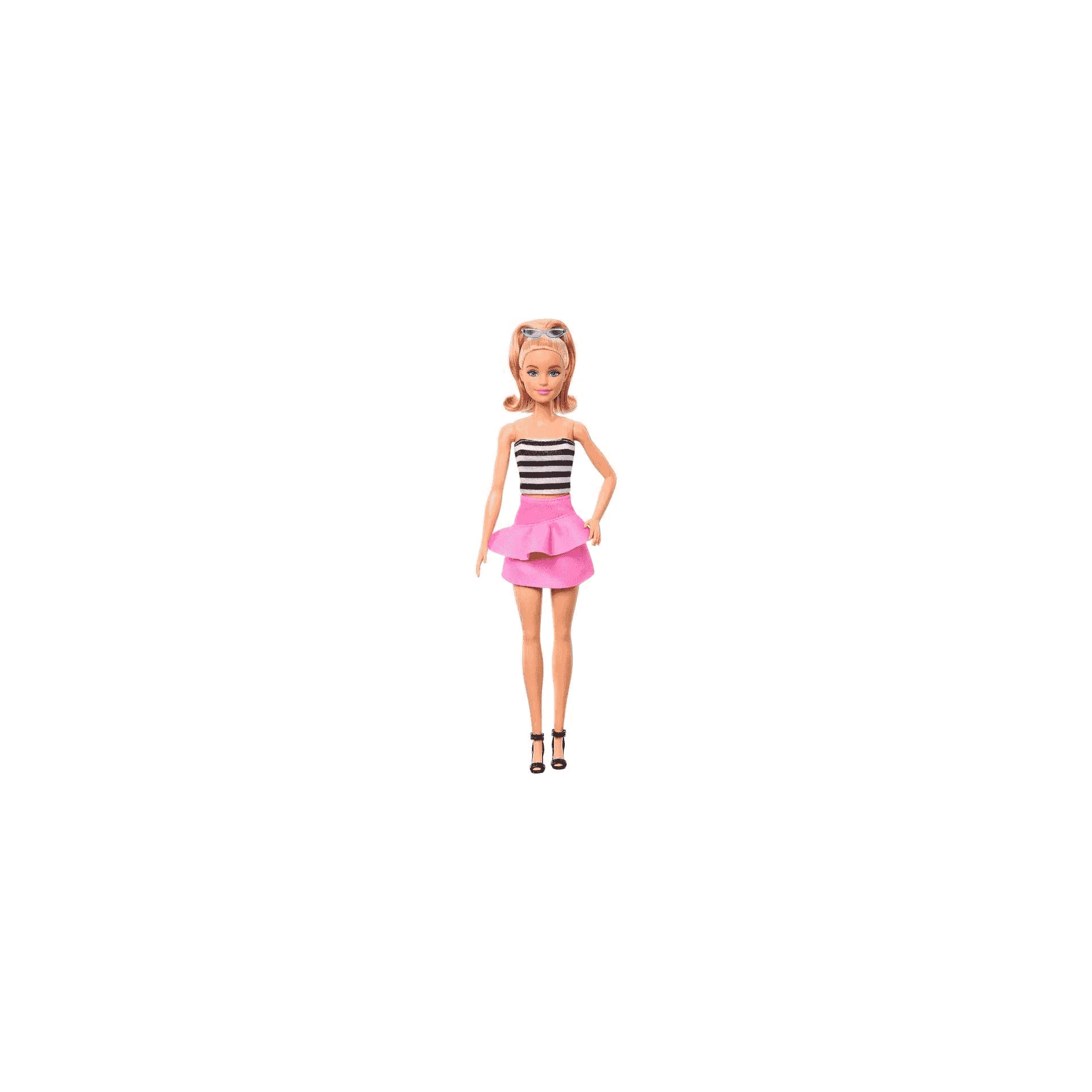 Barbie Fashionista con Top rayas y falda Nº 213 - Image 2