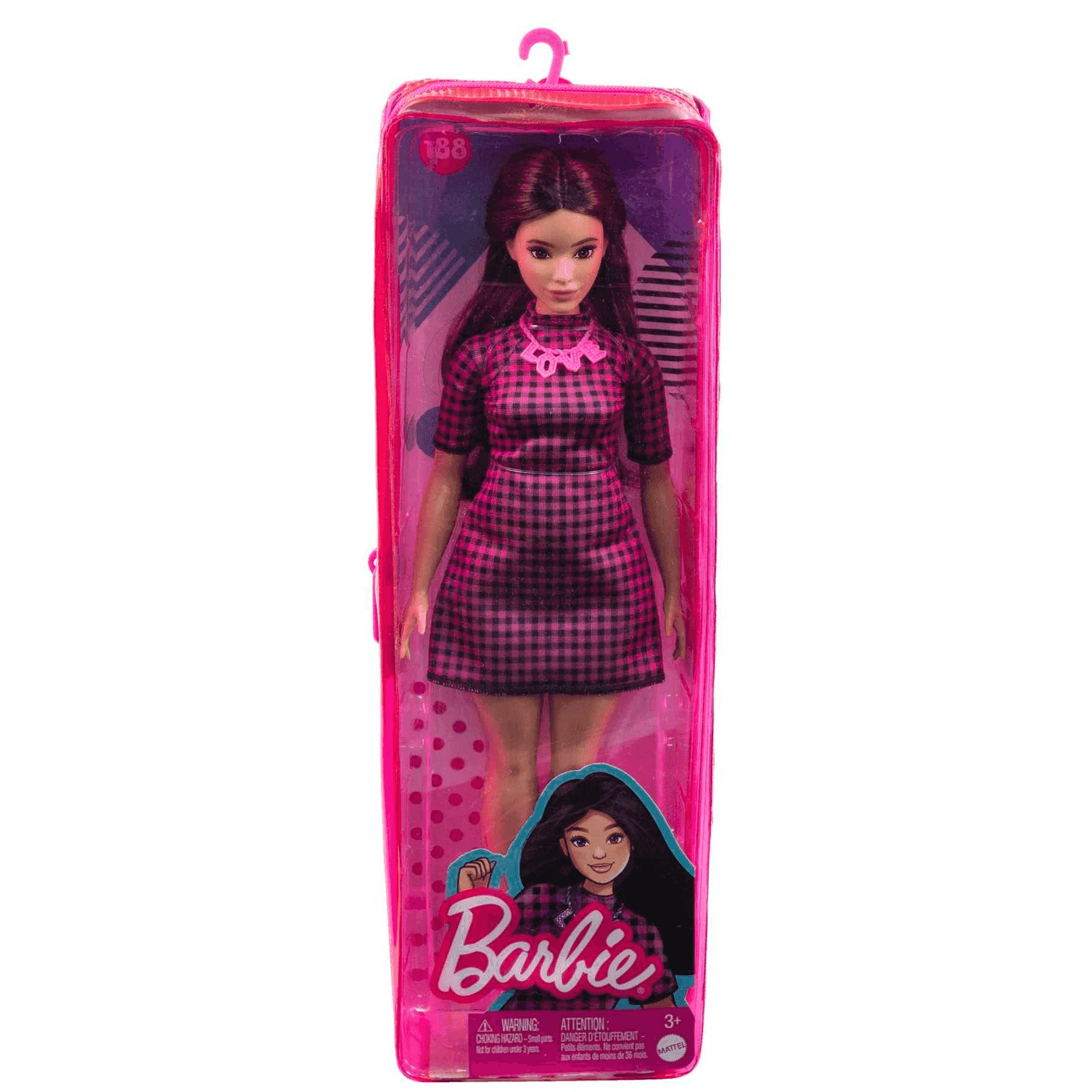 Barbie Fashionista Muñeca Vestido Rosa a Cuadros - Image 6
