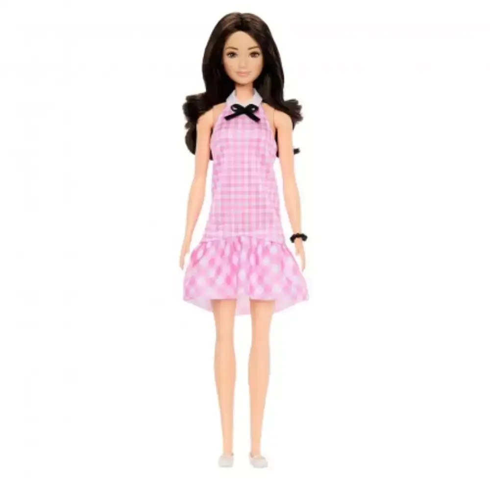 Barbie Fashionistas “Quick Curl” – Vichy rosa 65 Aniv.