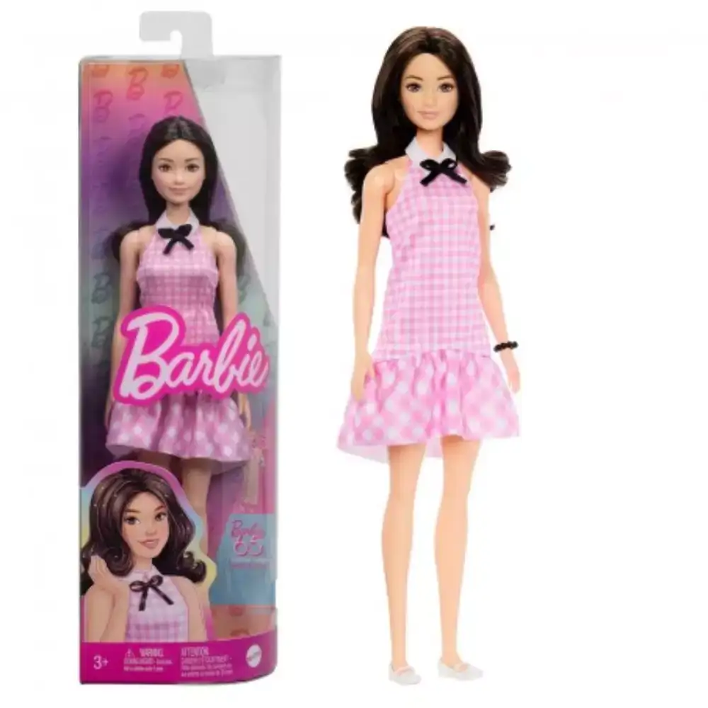 Barbie Fashionistas “Quick Curl” – Vichy rosa 65 Aniv. - Image 2