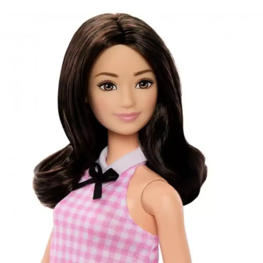 Barbie Fashionistas “Quick Curl” – Vichy rosa 65 Aniv. - Image 4