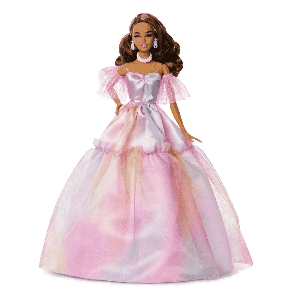 Barbie Feliz Cumpleaños Muñeca con vestido especial de celebración 6 años - Image 5