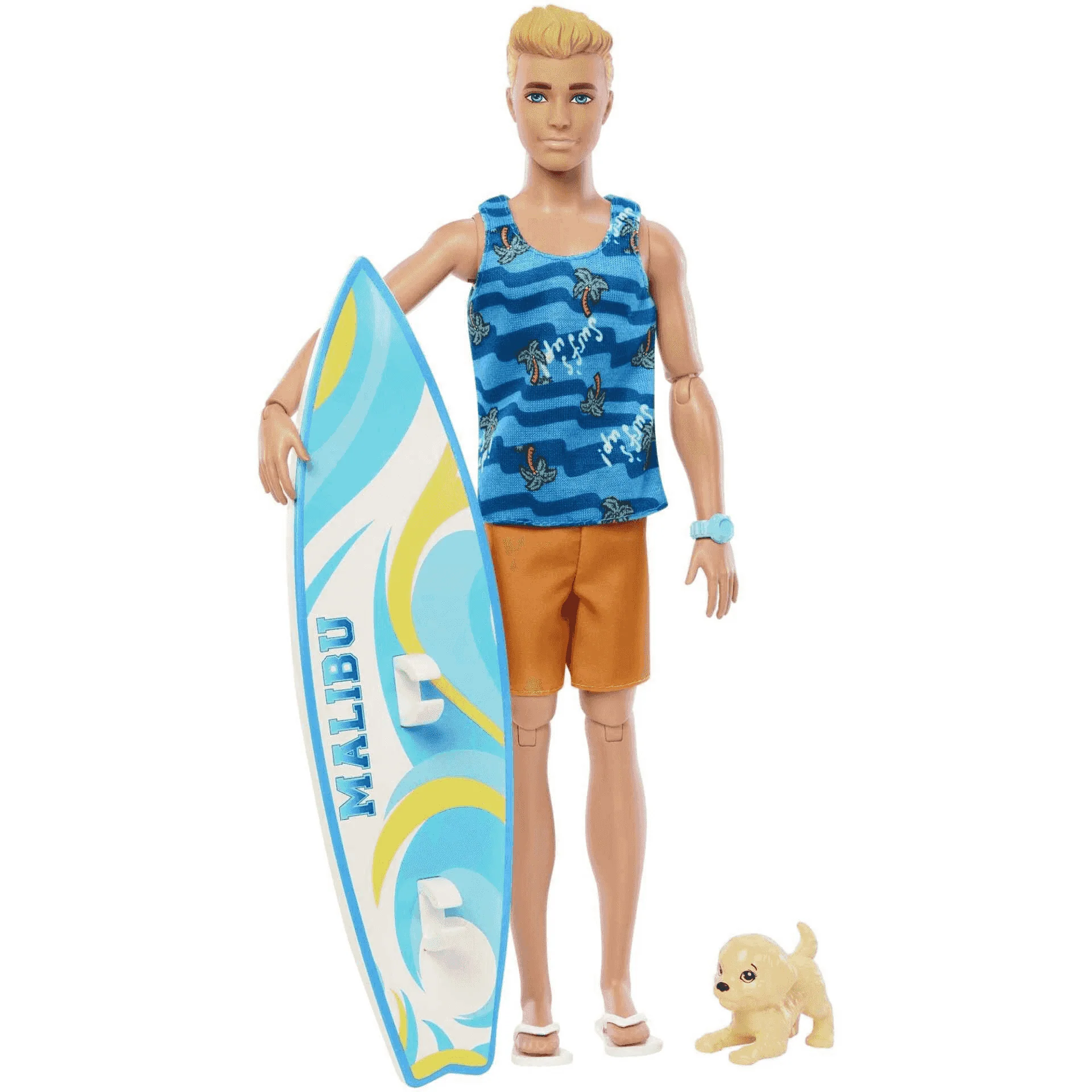 Barbie Ken con tabla de surf Muñeco con accesorios de juguete, +3 años (Mattel HPT50) - Image 3