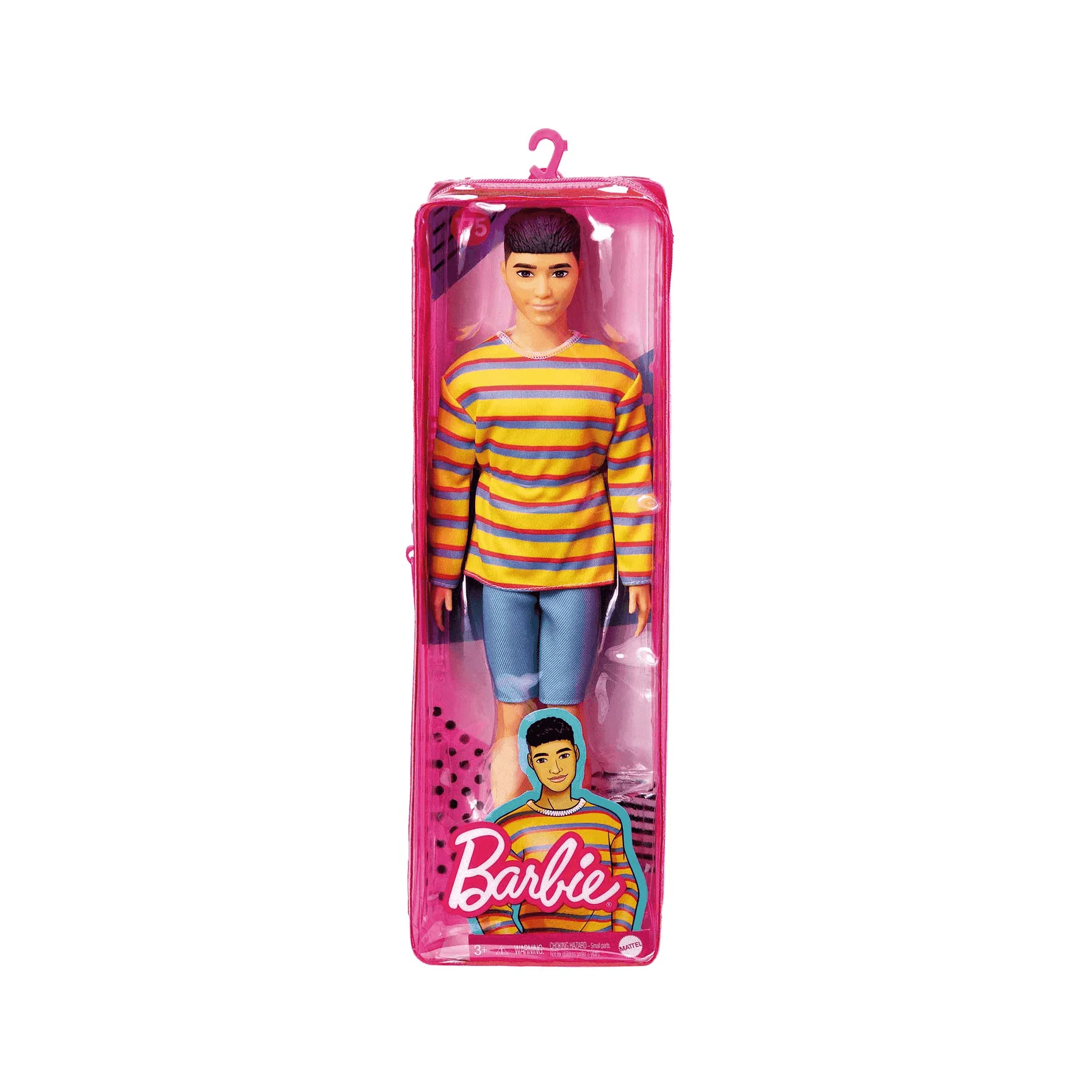 Barbie Ken Fashionista Asiático con Camiseta a Rayas Oversized - Image 4
