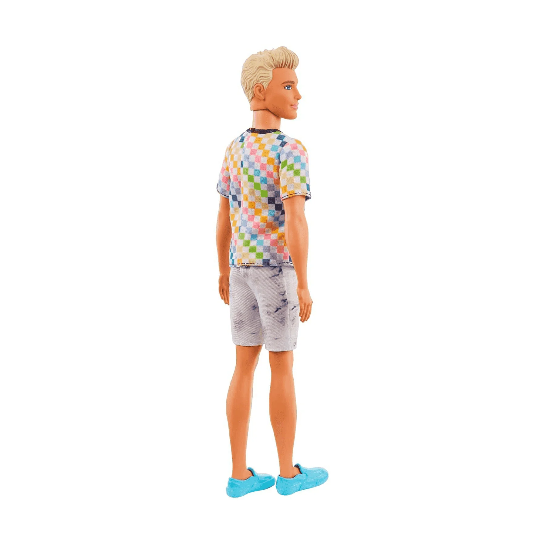 Barbie Ken Fashionista Rubio con Camiseta de Cuadros - Image 3