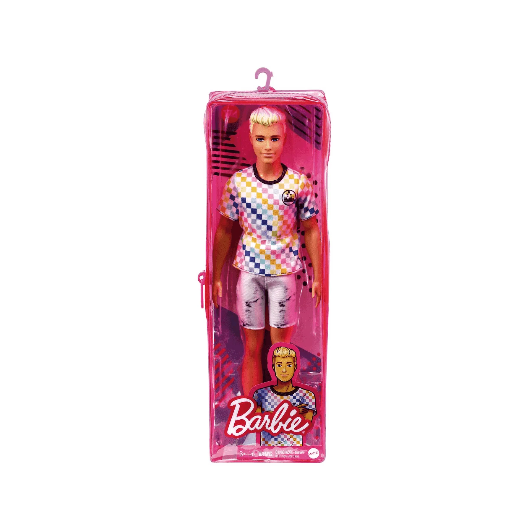Barbie Ken Fashionista Rubio con Camiseta de Cuadros - Image 4