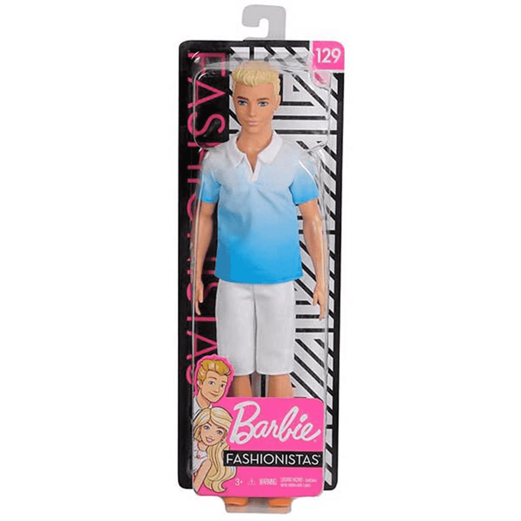 Barbie Ken Fashionistas Muñeco Rubio Blue Shirt - Image 3