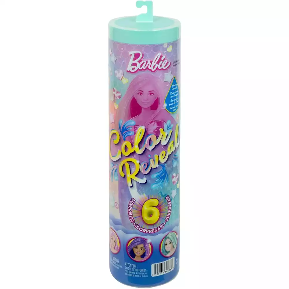 Barbie Muñeca Color Reveal Sirenas Surtidas