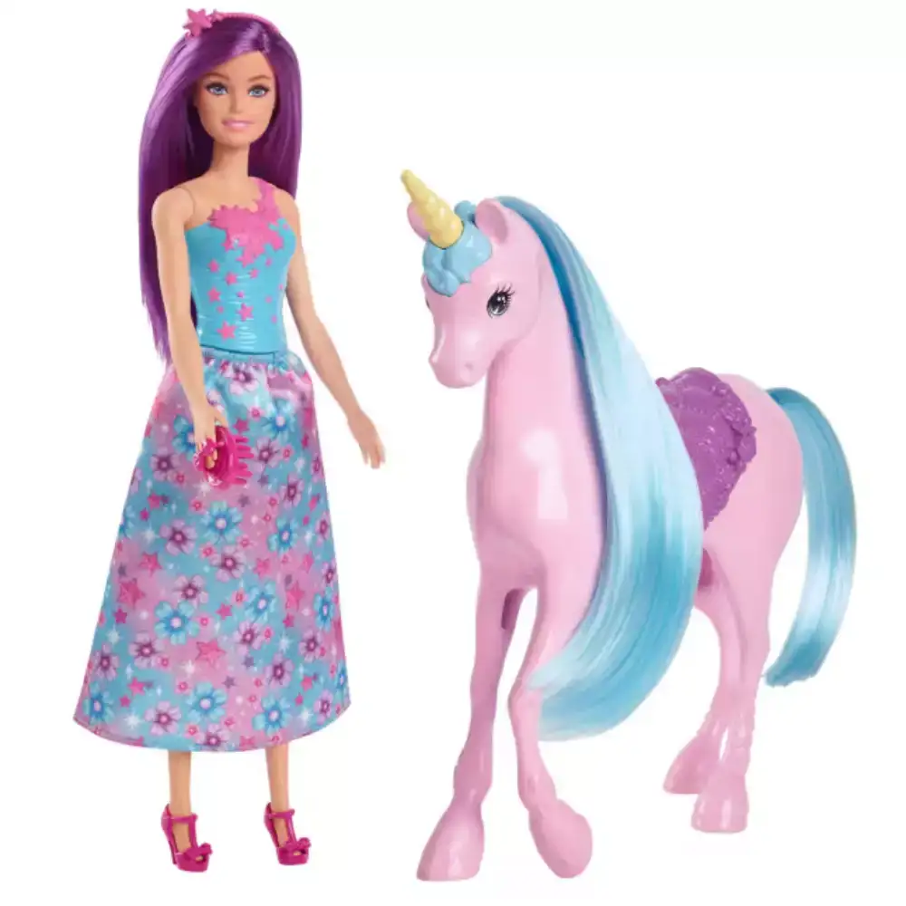 Barbie Muñeca y unicornio - Juguete de Barbie