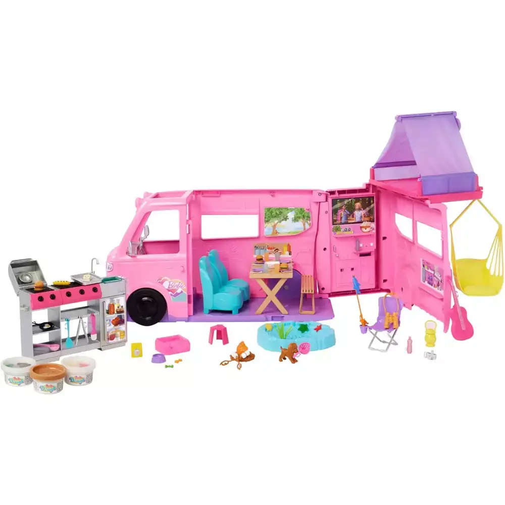 Barbie Súper Caravana DreamCamper Conjunto de juego de vehículo - Juguete de Barbie - Image 3
