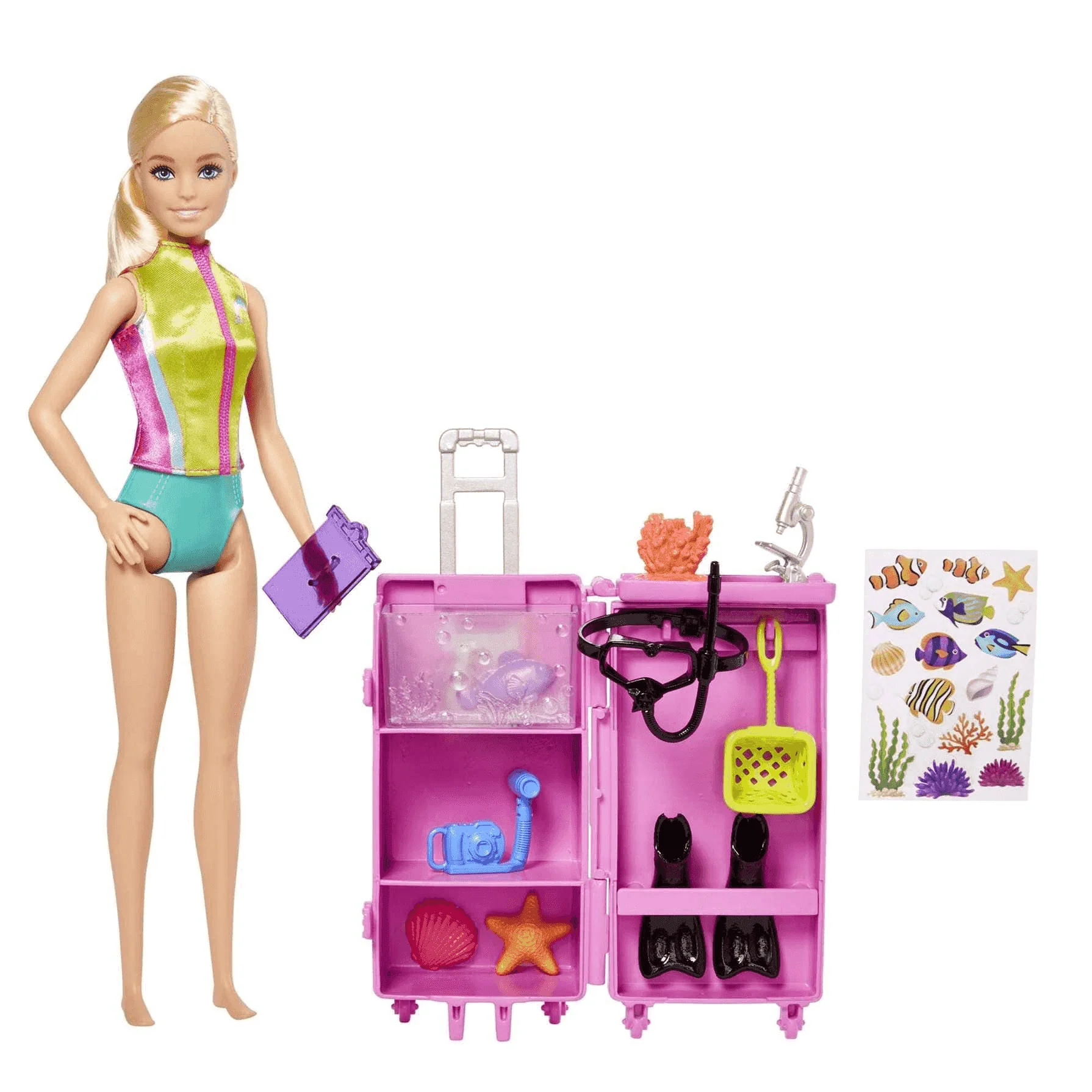 Barbie Tú puedes ser Bióloga marina Muñeca rubia 3 años - Image 4