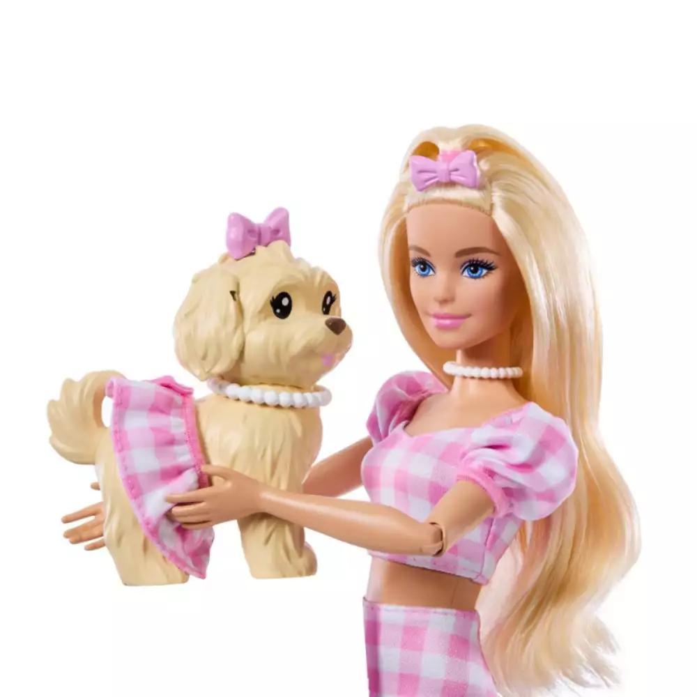 Barbie Twinning Looks Rubia con Perrito