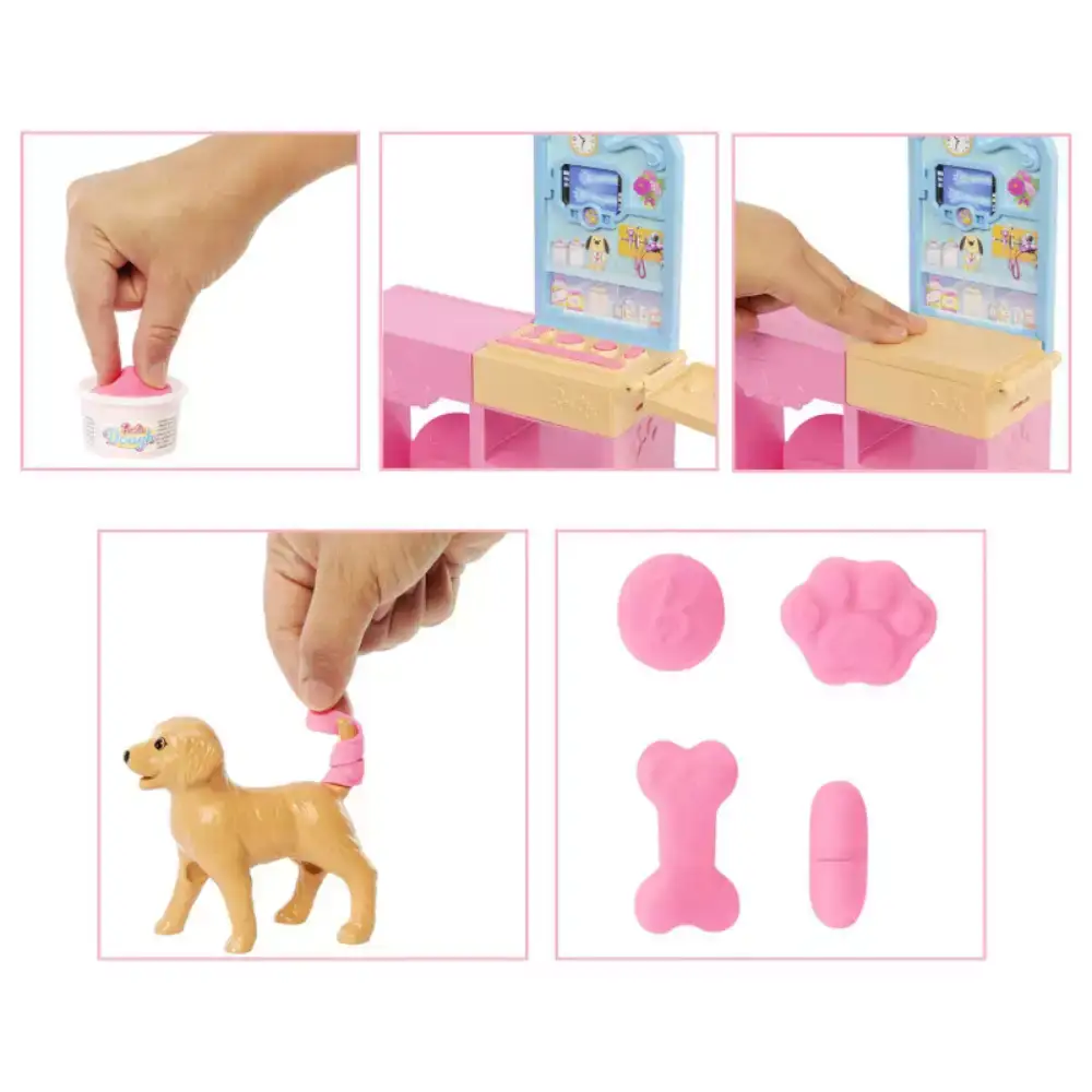 Barbie Clínica Veterinaria – Muñeca, mascotas y más de 10 accesorios con mesa de consulta - Image 3