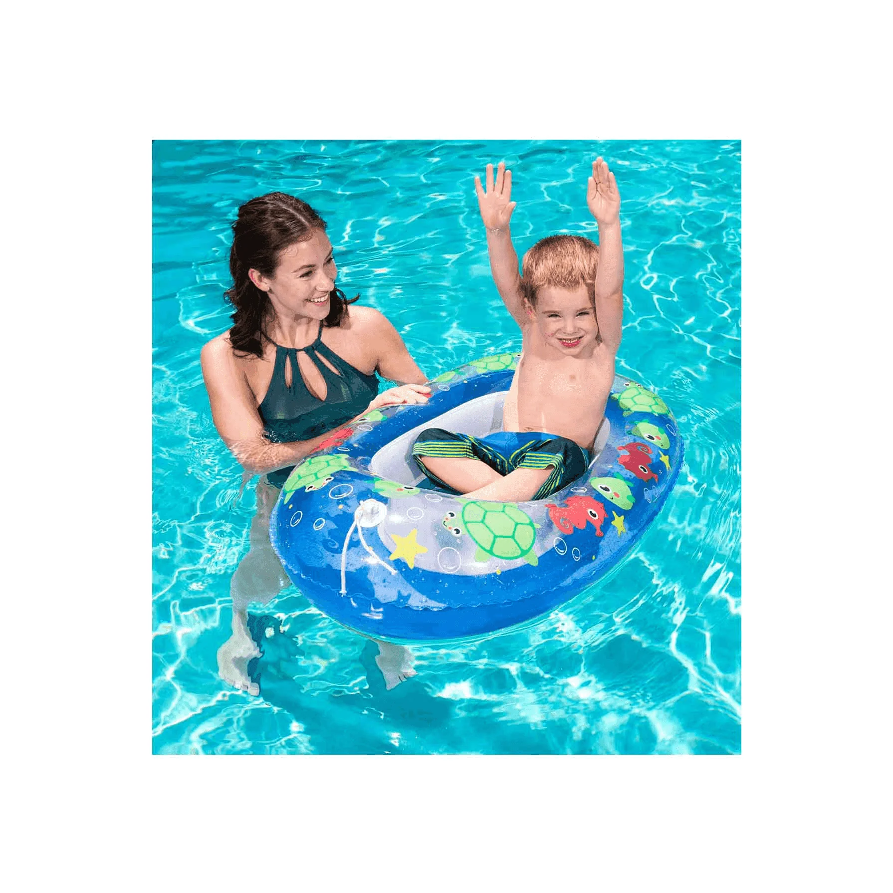 Barquita Bebé Hinchable Piscina Kiddie Raft - Image 4