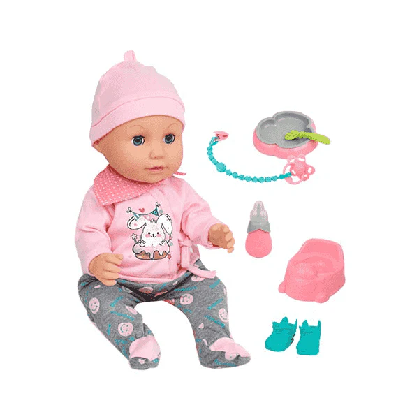 Bebé Comiditas PequeBB interactivo con sonidos y accesorios
