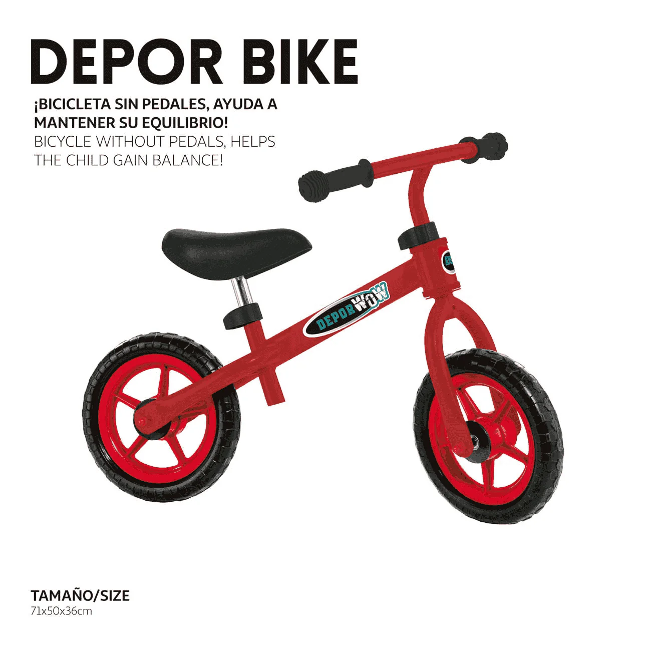 Bici roja sin pedales Toy Planet - Image 2