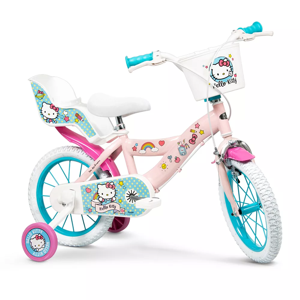Bicicleta Infantil 14' Hello Kitty con Ruedines y Accesorios