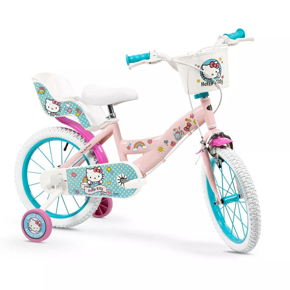 Bicicleta Infantil 16' Hello Kitty con Ruedines y Accesorios