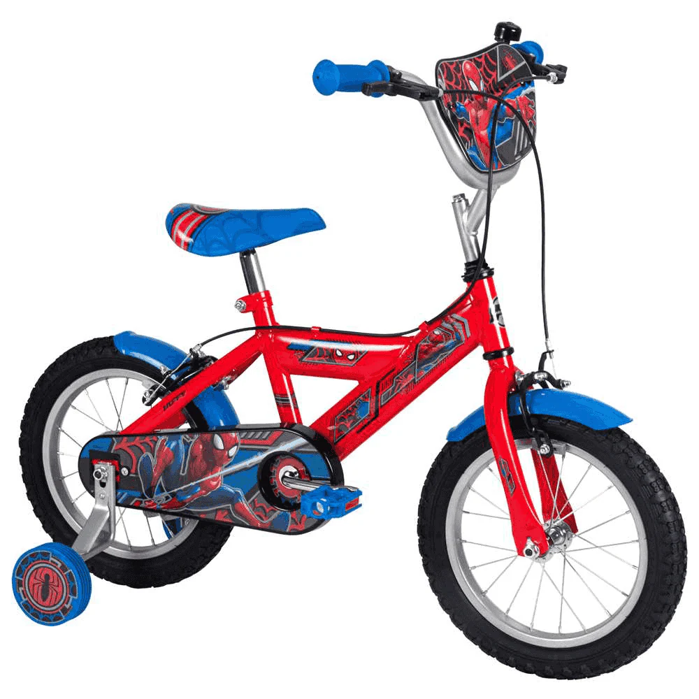 Bicicleta Infantil Spider-Man 14' Huffy con Ruedines